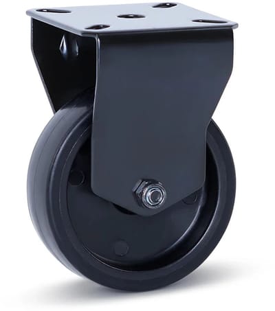 Meubel bokwiel zwart - 75mm - 60kg