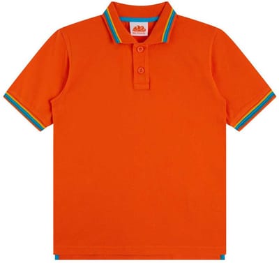 Sundek Mini Brice Korte Mouw Poloshirt Oranje 12 Years Jongens