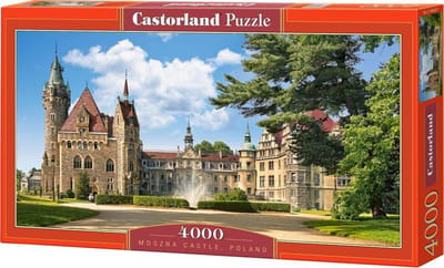 Castorland Moszna Castle, Poland – Puzzel – 4.000 stukjes – Satijnen afwerking – Perfecte pasvorm – Europese kwaliteit