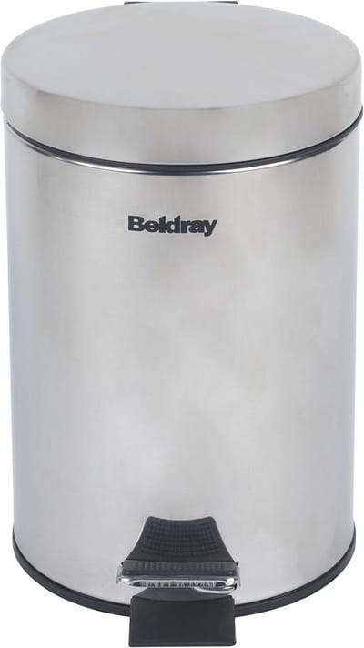 Ronde Pedalenvuilnisbak met Zachte Sluiting - 3 Liter, RVS, Perfect voor Keukens, Badkamers en Kantoren