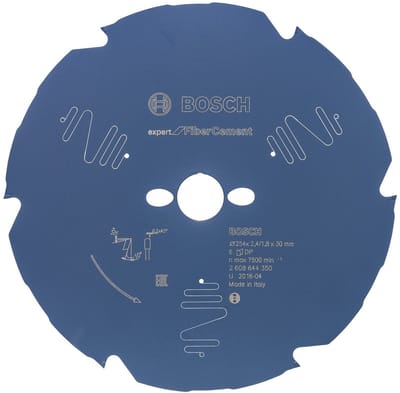 Bosch RUNDSAVKL 254X30X2.2MM 6T EXP FIBER CEME