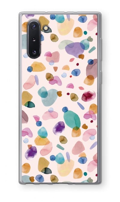 Case Company® - Hoesje geschikt voor Samsung Galaxy Note 10 hoesje - Terrazzo Memphis - Soft Cover Telefoonhoesje - Bescherming aan alle Kanten en Schermrand