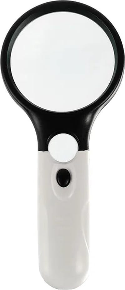 Vergrootglas met verlichting - vergrootglas met led - leesloep voor ouderen - cadeau tip - 3x & 45x vergroting - Leesloep