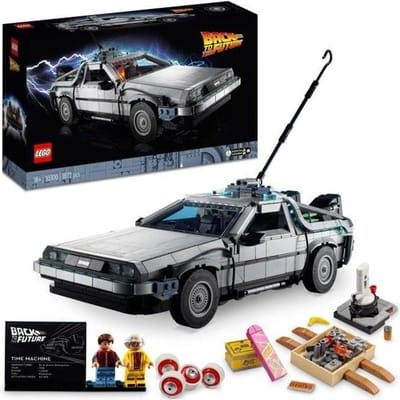 Auto spelletjes - delorean dmc-12 de terug naar de toekomst tijdmachine Lego Creator Expert 10300