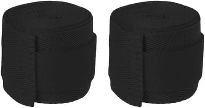 Hand Wraps - Bandage Zwachtels - Vechtsport Training - Ademende Stof Compressie - 15 cm Lengte - Zwart