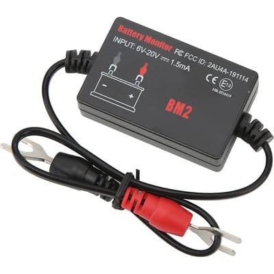 Batterij Monitor 12V Batterijspanning Laad Analyzer Tester Lage Lading Waarschuwing Belasting Diagnostisch Gereedschap gray