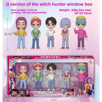2026 Schattige Kpop Duivel Jager Rumi Zoe Mira Anime Polyvinyl Chloride Karakter Verzameling Hete Anime Poppen Perfect Cadeau voor Kinderen DIY