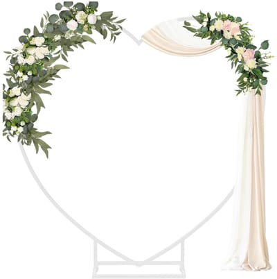 Cellista Hartvormige Ballonboog 2.2m - Bruiloft Achtergrond Standaard - Metalen Frame - Bloemen Backdrop - Feest Decoratie Frame