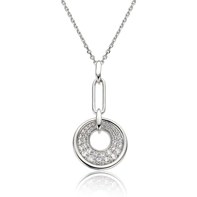 Orphelia Dames 925 Sterling Zilveren Ketting met Hanger - Zilver ZH-4592