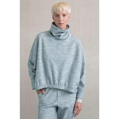 Humanoid Clamour Top Aqua Größe: XS | Longsleeves Outlet | Damen | Cyan