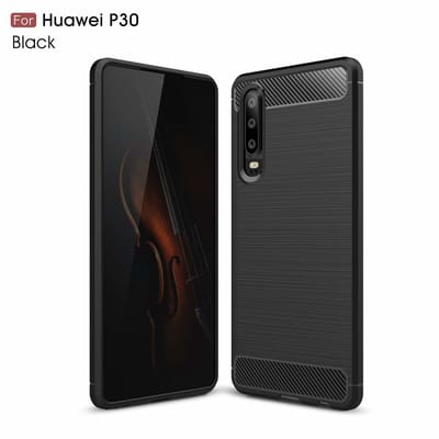 Ntech Soft Brushed TPU Hoesje Geschikt voor Huawei P30 - Matt Zwart