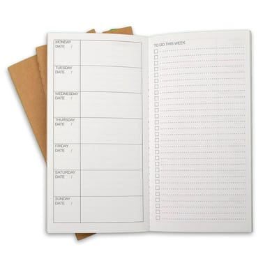 Weekplanner Notitieboek Set van 3 - Wekelijkse To-Do Lijst & Dagelijkse Organisatie