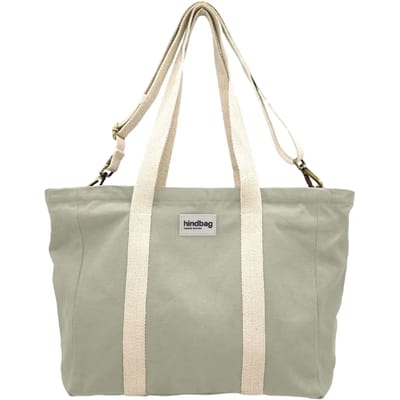 Hindbag Cesar - Schoudertas - kleigroen - Superdik 100% biologisch Katoen - 100% GOTS Katoen - strandtas - boodschappentas - Schooltas