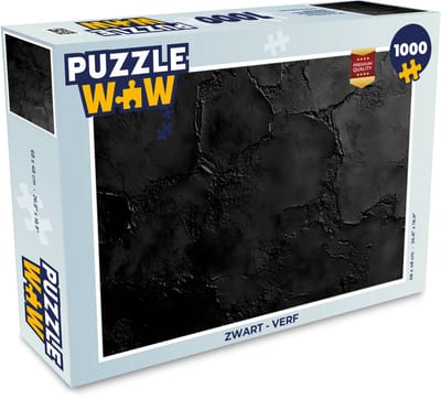 Puzzel Zwart - Verf - Legpuzzel - Puzzel 1000 stukjes volwassenen