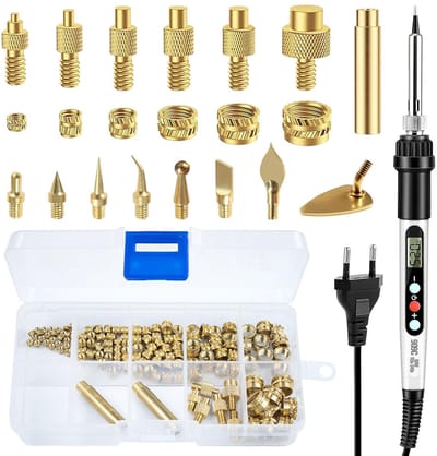 Schroefdraadinzetstukken Soldeerpunten - Reparatieset - Elektronica Reparatie - Roestvrij Koper - M2 tot M8 - Goud