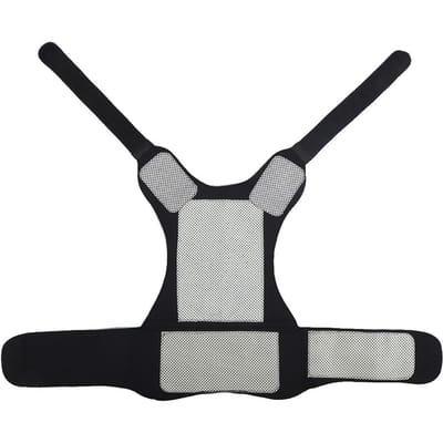Self Heating Vest Waistcoat Magnet Therapy Heating Outdoor Winter Vest(L 51 magnets) white