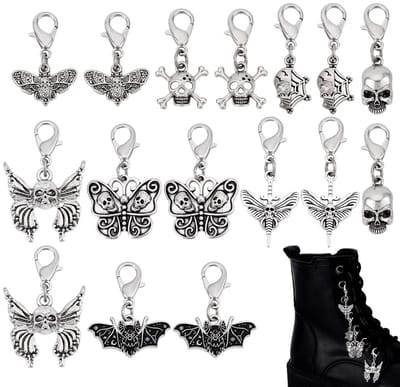 Dailygoods- Charm Hangers 16 Stuks - Gotische Bedels - Antiek