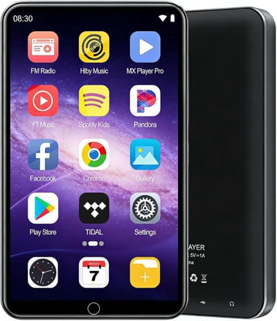 SNJY® MP3 Speler Bluetooth - MP4 Speler - Muziek Speler - Touchscreen - 80 GB - Zwart