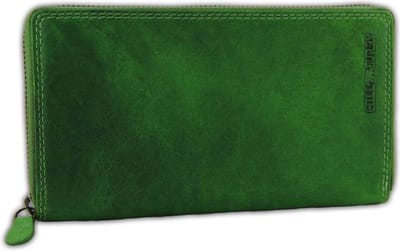Hillburry VL77706 Leren Rits Portemonnee Dames - Groen