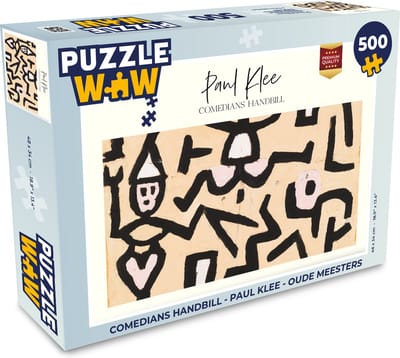 Puzzel Comedians handbill - Paul Klee - Oude meesters - Legpuzzel - Puzzel 500 stukjes