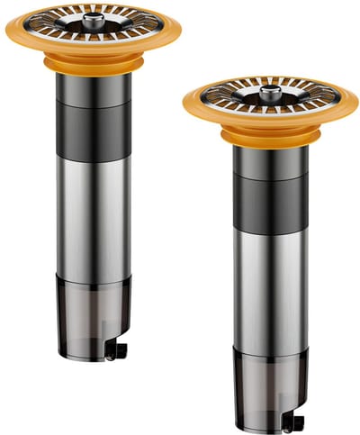 Dailygoods- Doucheklep Geurremmend - Doucheklep voor de Badkamer - Insectenbescherming - Overloopbescherming - Flexibel Ontwerp - 3 Stuks Verbindingsslangen - Afvoerklep