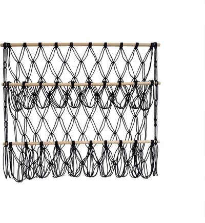 Knuffeldier Hangmat - Speelgoednet voor Kinderkamer - Zwart