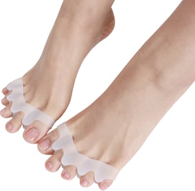 Tenenspreider (2 Stuks) - Voor Alle Tenen - Correctie - Hamertenen - Hallux Valgus - Pijnvermindering - Per Paar - Tenenspreiders - Zacht, Flexibel en Hygiënisch - Siliconengel - One Size