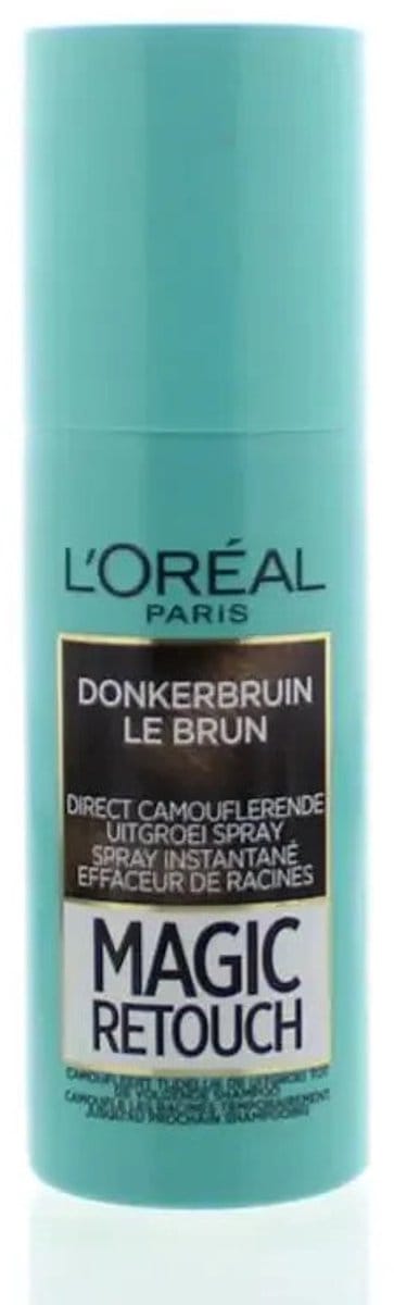 L’Oréal Paris Magic Retouch Donkerbruin - Camouflerende Uitgroeispray - Natuurlijk ogend kleurresultaat - 75 ml - haarverf