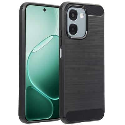 imoshion Hoesje - Geschikt voor Oppo A6 (5G) - Brushed Backcover - Zwart