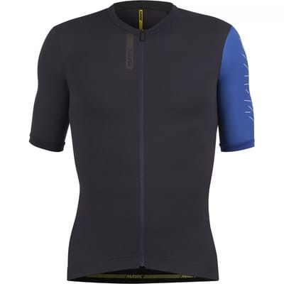 Mavic Essential Korte Mouw Wielertrui Blauw S Man