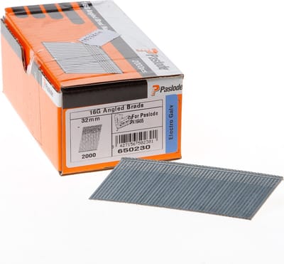 Paslode afwerknagels af16 32mm  schuin verzinkt fn 16A65 zonder fuel cell - 2000 Stuks