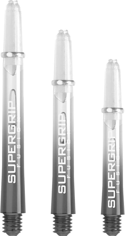 Dart Shafts - Vlieg Accessoires - Precisie Gooien - Supergrip Fusion - Inbetween Lengte - Transparant