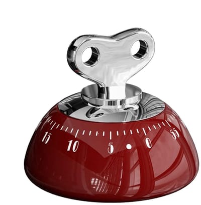 QTTVBTNA -Mechanische Keuken Timer – Vintage Stijl, 60 Minuten, Geen Batterijen Nodig