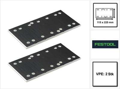 Festool schuurschoen SSH STF 115x225/10 4 stuks ( 4x 483679 ) voor schuurschoen RS 200, Rs 2, RS 100, RS 1