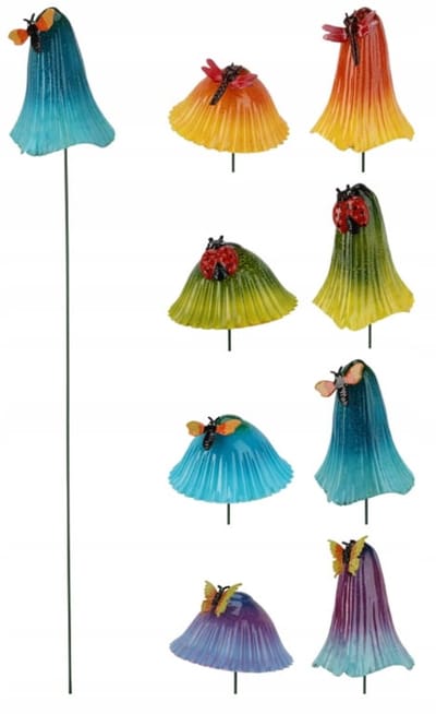 Koopman Excellent Houseware - Decoratieve Paddenstoel - 67 cm - Weerbestendig - Mix Kleur