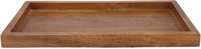 DK Design Kaarsenbord/decoratie dienblad Mumbai - mangohout - 29 x 16 cm - rechthoek