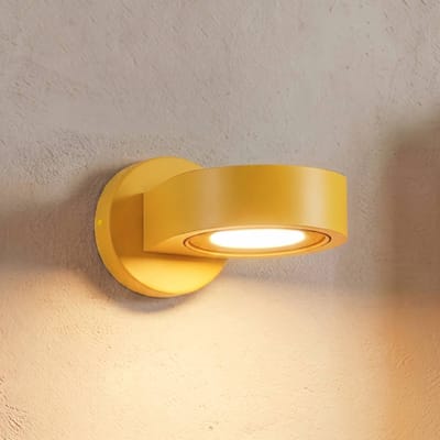 Argon Wandspot Lili, geel, Ø 14 cm, GX53