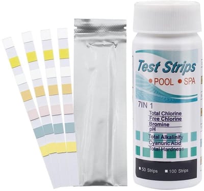 Allecto - Zwembad Water Test Strips - 200 Stuks - 7 In 1 - pH en