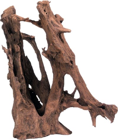 Flamingo Terrarium Mangrove Wortel puur Hout - Bruin - 48 x 28 x 20 cm