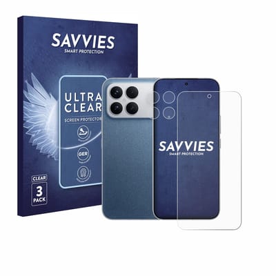 Savvies - Screenprotector voor Xiaomi Poco F8 Ultra (Voor+Camera) - Folie Beschermfolie transparant 6 Stuks