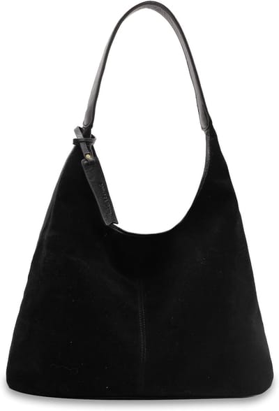 Stijlvolle Suède Schoudertas voor Vrouwen, Ruime Tote Bag voor School, Werk en Dagelijks Gebruik
