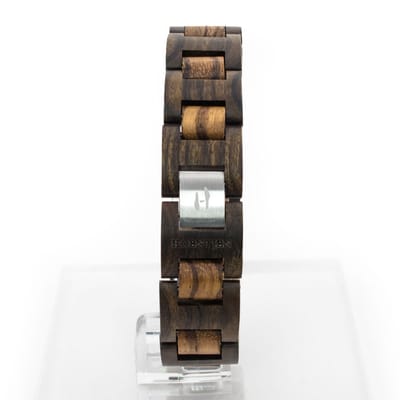 Hoentjen, houten armband - Padouk & Zebrano, 18mm
