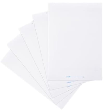 Flipchart-papier blanco met 20 vellen en 6 perforaties