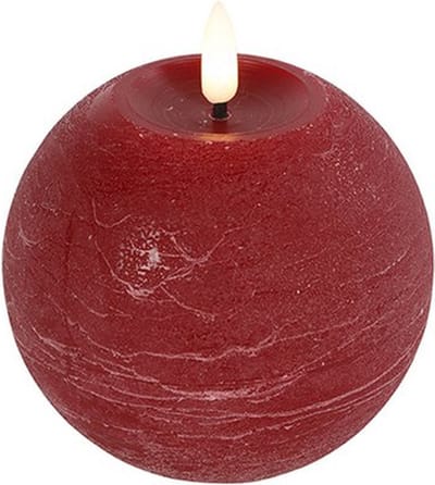 LED-Bolkaars 'Lyon' Medium, Rood - L10 - B10 - Hoogte 11CM - Countryfield