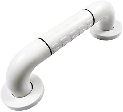 Veiligheidsleuning met één lijn - Douchebalansbeveiliging - Toilettoegankelijke antislipgreep - Badkamerleuning van roestvrij staal - Toilet met anti-val en antislip - Geschikt voor badkamer, keuken, toilet, trap, wasruimte - Wit