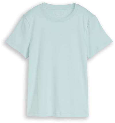 Tom Tailor - Basic T-shirt van katoen - Maat XXXL - blue haze
