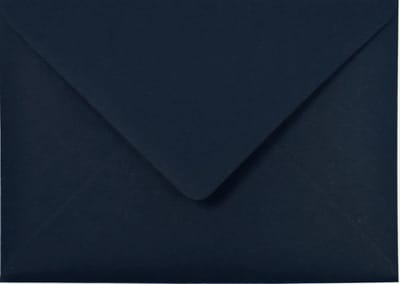 Ecologische blauwe enveloppen A6 - 125 x 175 mm - 25 stuks - NK natgelijmde - 120 gram - Materica - Netuno