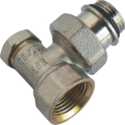 Stelboog vernikkeld F15/21 voor sanitair en verwarming