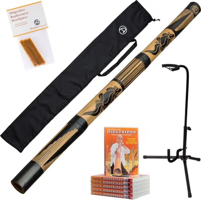 Bamboe Didgeridoo 120cm – Inclusief DVD, Tas en Bijenwas
