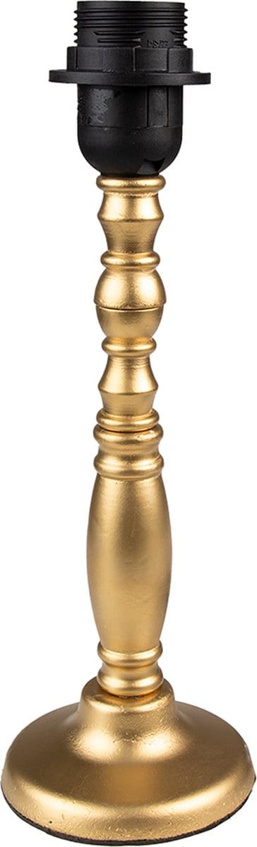 Clayre & Eef Lampenvoet Ø 10x30 cm Goudkleurig Hout